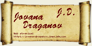 Jovana Draganov vizit kartica
